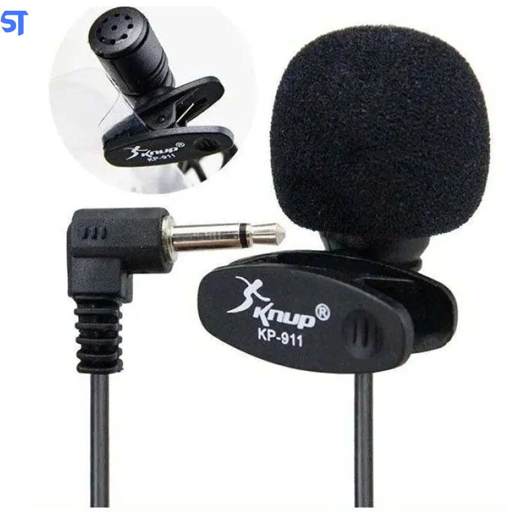 Microfone De Lapela Para Pc, Notebook, Smartphone Vídeo Conferencia P2 Kp-911